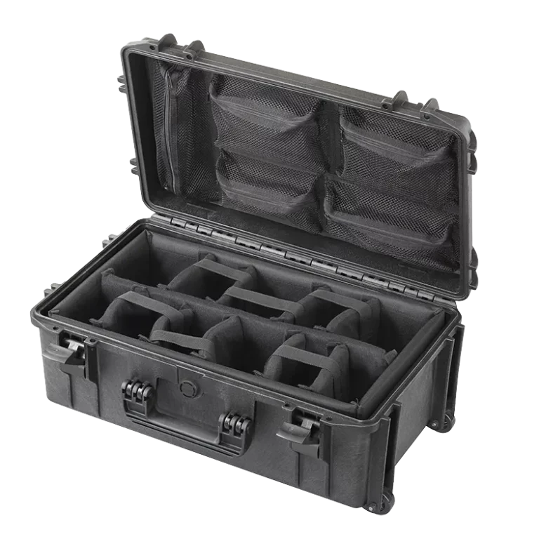 MAX520CAMORGTR Mala para Câmera Profissional com Rodas e Certificação IP67