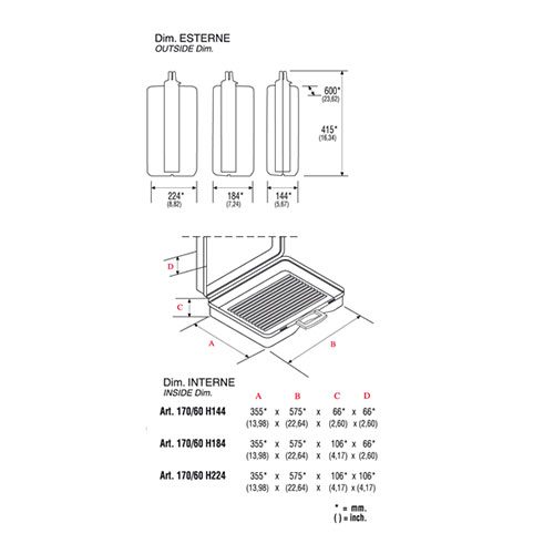 Procase 170 Maleta Plástico 575 x 355 x 132mm