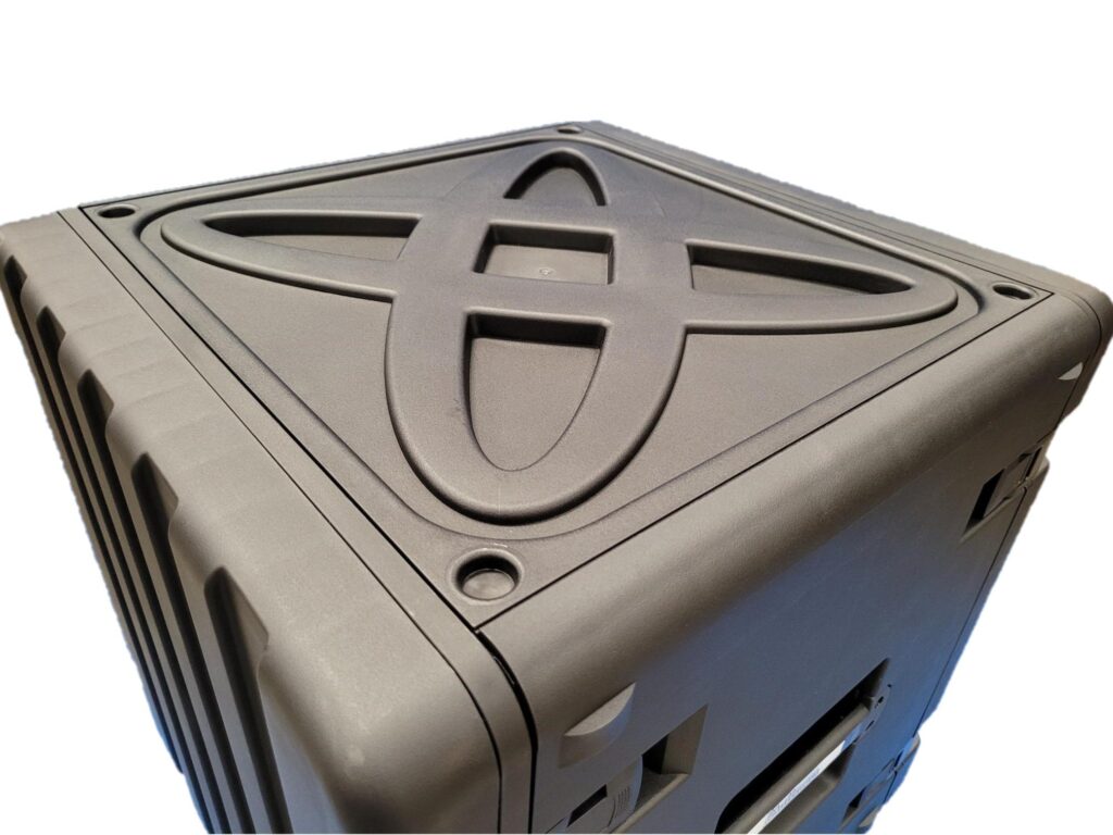 Challenger 19″ 12U Mala Rígida Moldada por Injeção com Rack