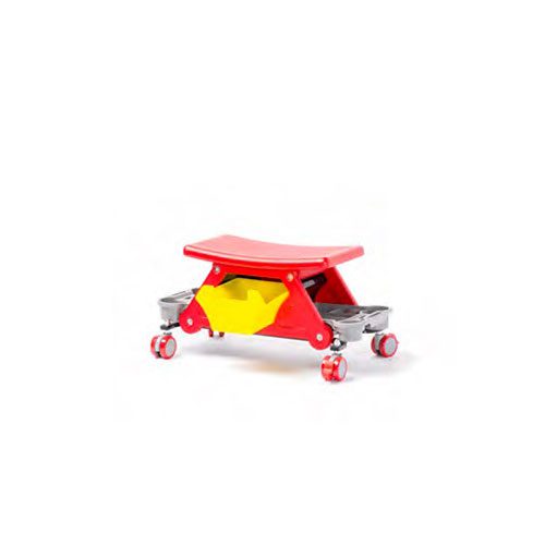 Challenger Banco Mecânico de Garagem com 4 Rodas – com Gaveta e 2 Bandejas Laterais para Ferramentas – Roda de 65 mm